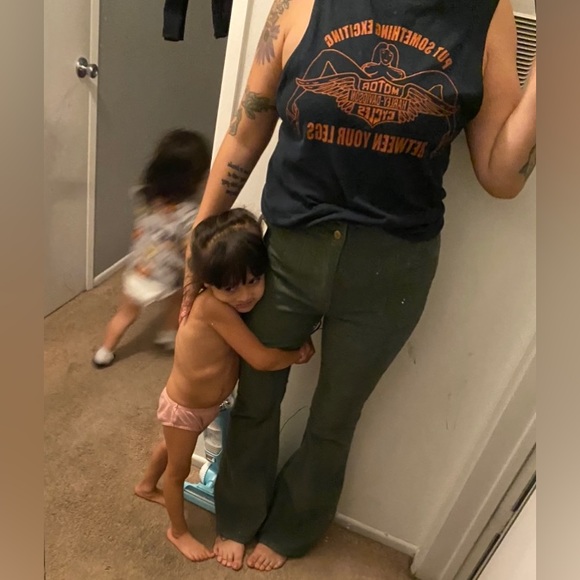 Free people Jayde Cord flare jeans - green - Picture 3 of 9